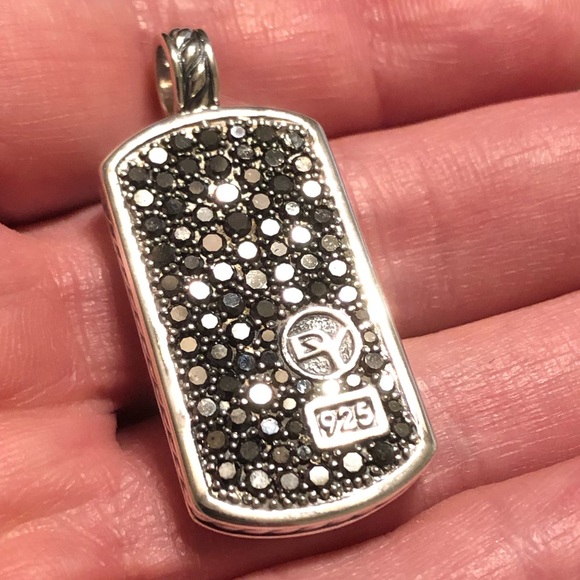 David Yurman Large Pave Black Diamonds 